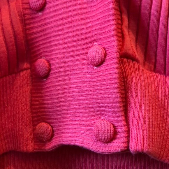 Vintage | Wool Blend Coral Floral Details Cardigan - Picture 5 of 12